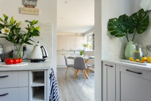 Kitchen view to the dining area