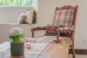 Image of a chair and a coffee table