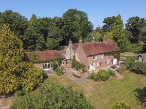 Image of the home from the rear seen from above